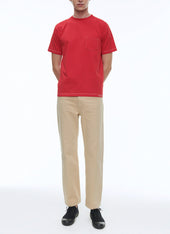 Organic Cotton Jersey Embroided T Shirt
