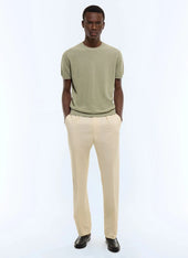 Moss Stitch Mercerized Cotton T Shirt