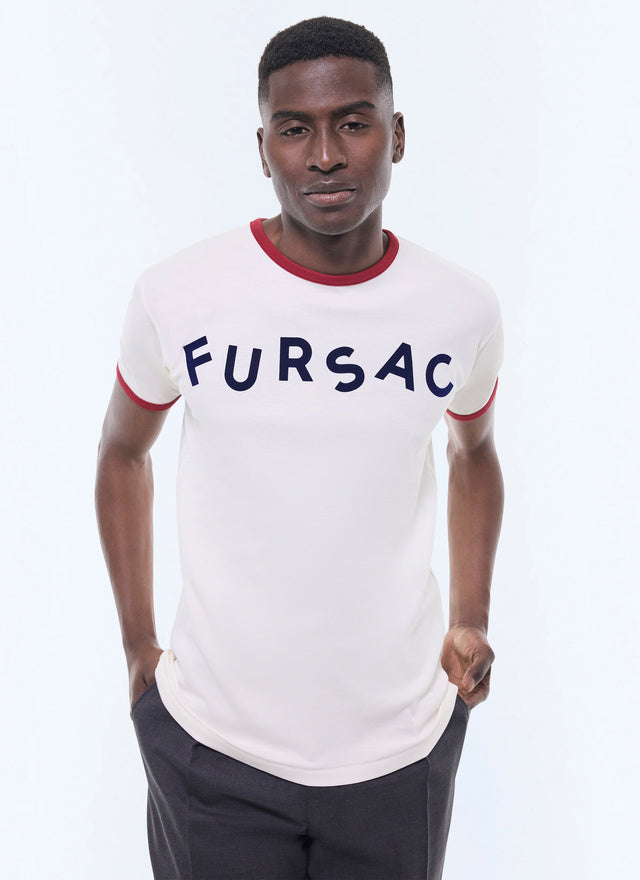 Organic cotton flocked t-shirt