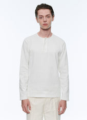 White cotton jersey t-shirt