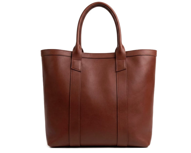 Tall Leather Tote