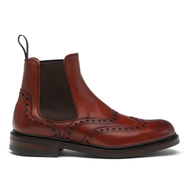 Tamar R Chelsea Boot in Dark Leaf Calf Leather