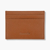 Tan Calf Leather Double Sided Card Holder