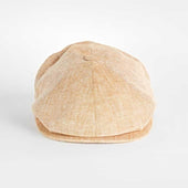 Tan Herringbone Linen Toni Cap