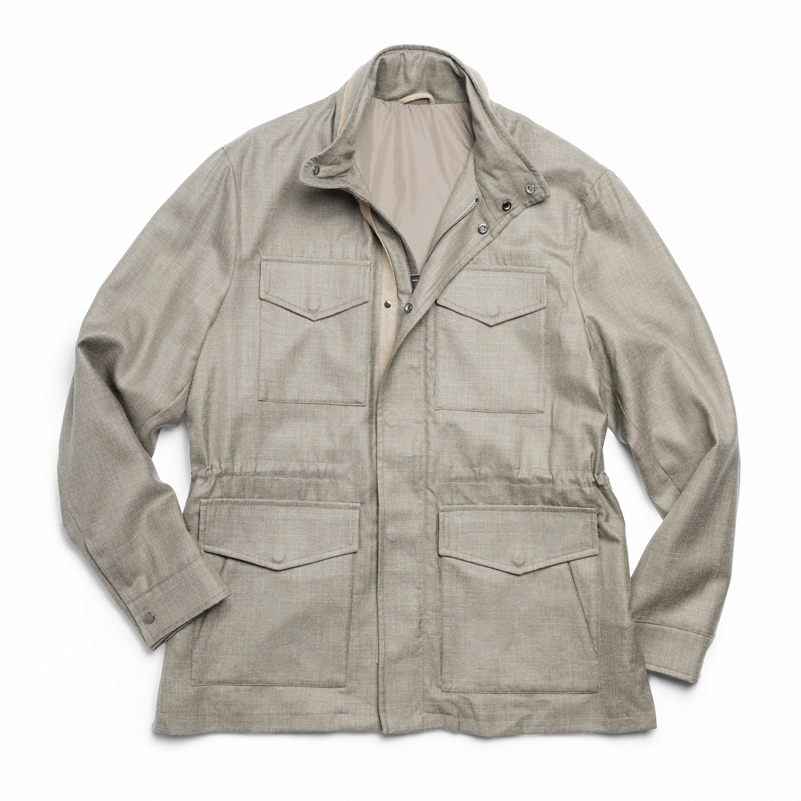 Wool Silk Linen Field Jacket