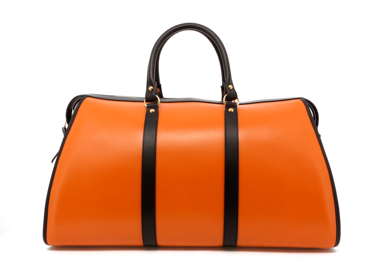 Hampton Duffle - Tan/Black Trim - Belting Leather