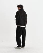 Tate And Brown Paisley Jacquard Fleece Jacket