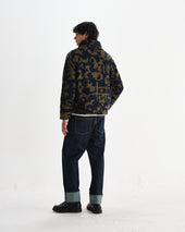 Tate And Khaki Shapes Jacquard Fleece Jacket