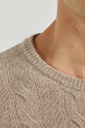 Cable Knit Sweater Made In Italy