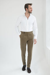 Cotton Soragna Trousers Made In Italy