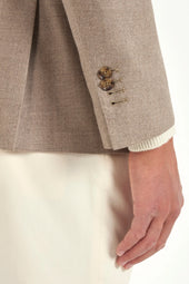 Jacket In Wool And Cashmere Made In Italy
