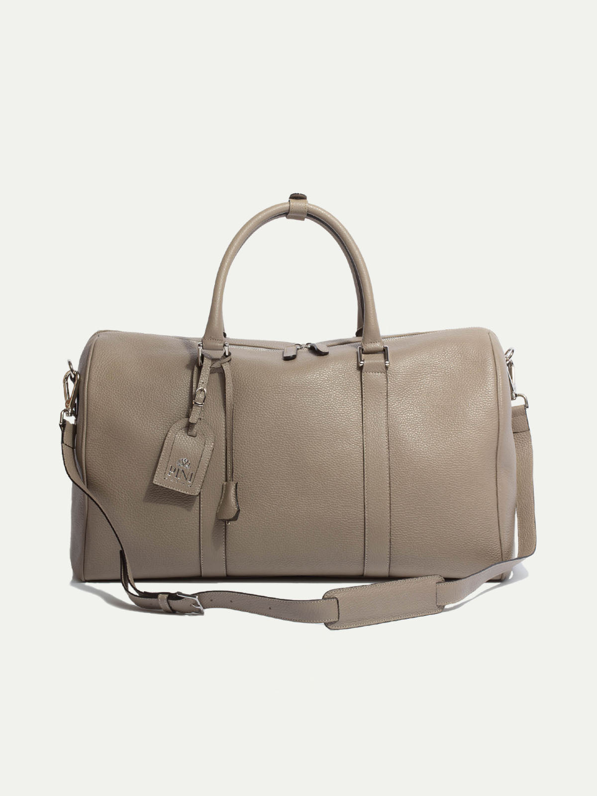 Leather Weekender Bag Made In Italy