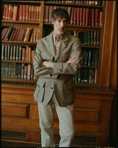 Made-in-England Taupe Linen Safari Jacket