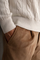Cable Knit Sweater Made In Italy