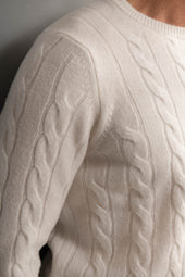 Cable Knit Sweater Made In Italy
