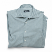 Barre Stripe Spread Collar Shirt