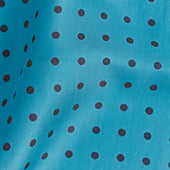 Navy Medium Spot Silk Pocket Square