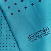 Navy Spot Silk Tubular Scarf