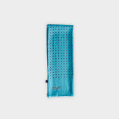 Teal & Navy Spot Silk Tubular Scarf