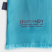 Navy Spot Silk Tubular Scarf