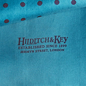 Navy Spot Silk Tubular Scarf