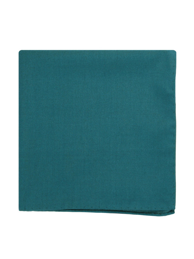 Teal silk pocket square Amalfi