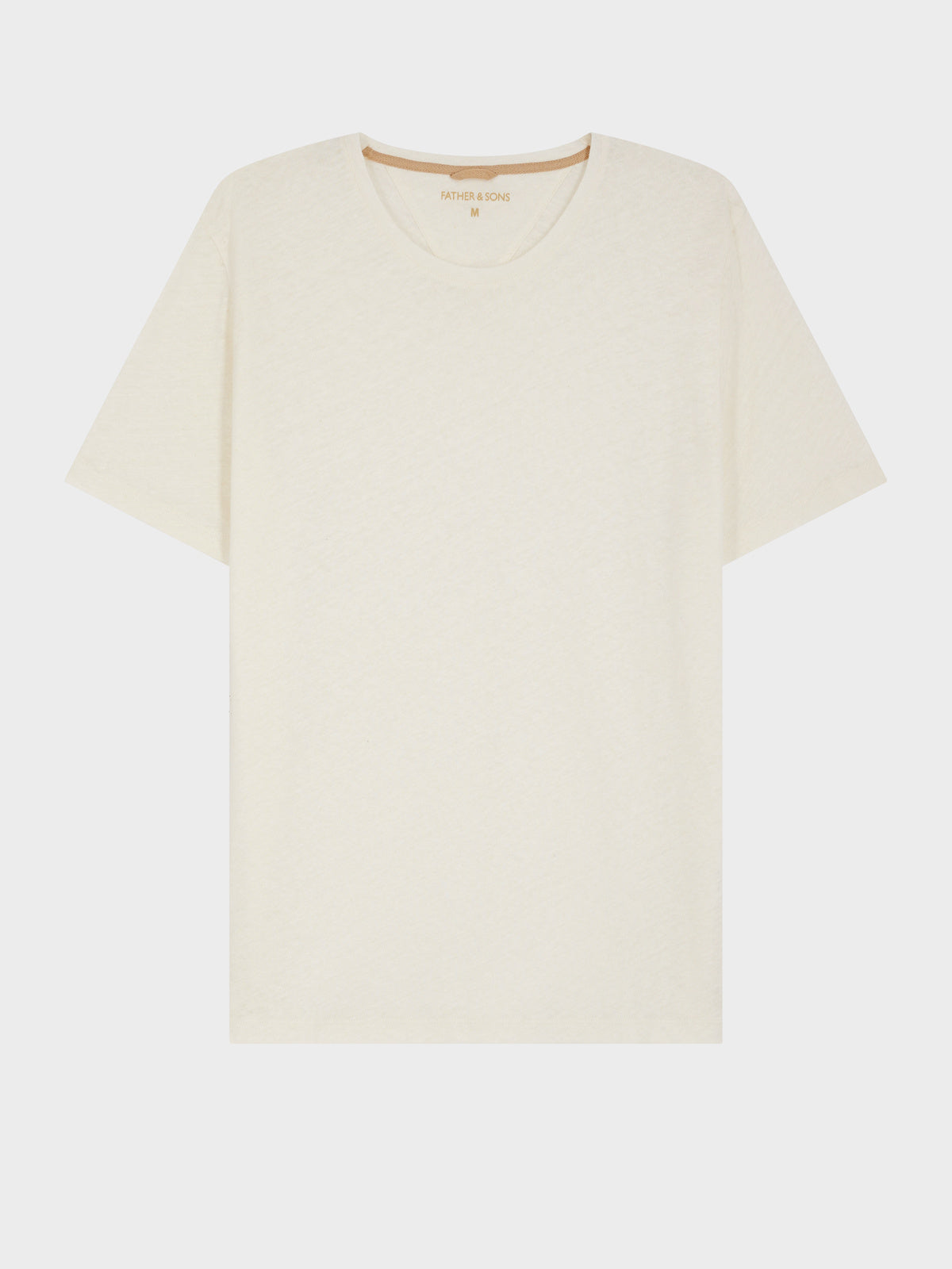 Tee Shirt Col Rond En Coton Et Lin Crus