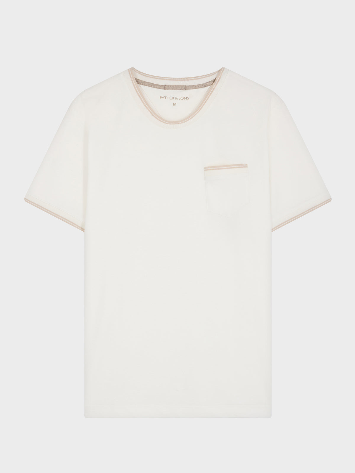 Tee Shirt Col Rond Regular En Coton M Lang Cru
