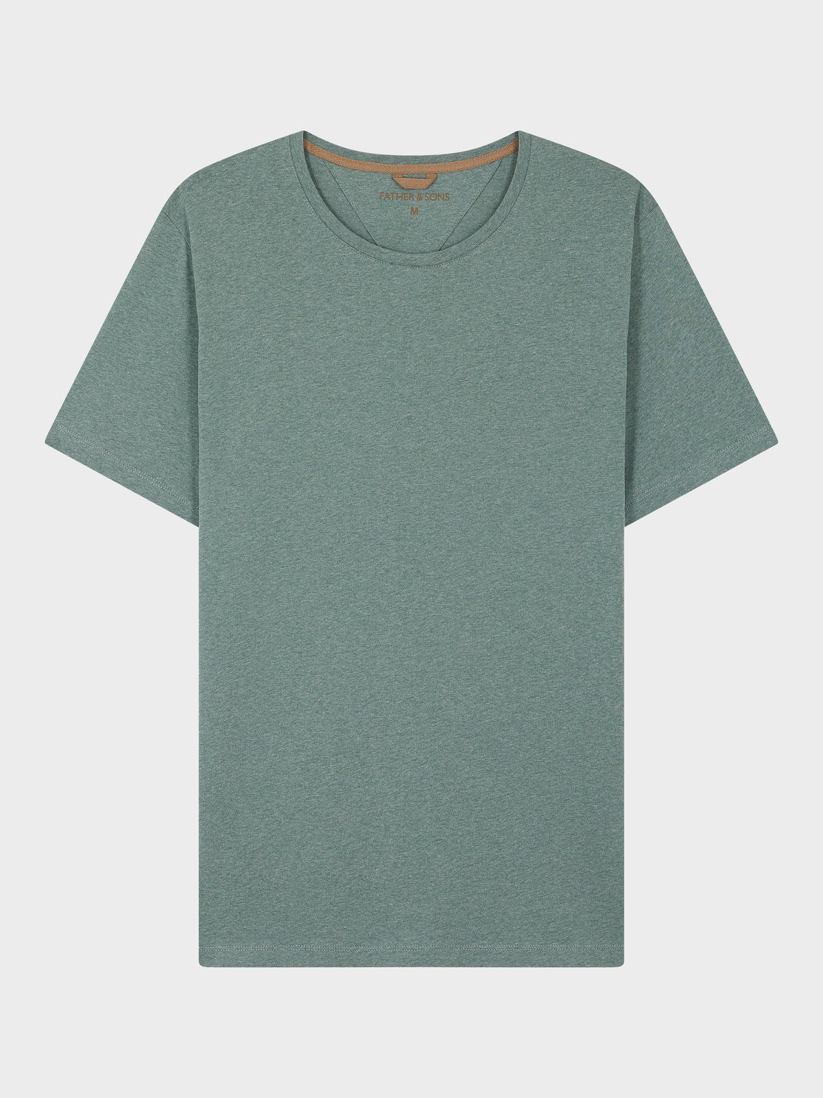 Tee Shirt Col Rond En Coton Kaki