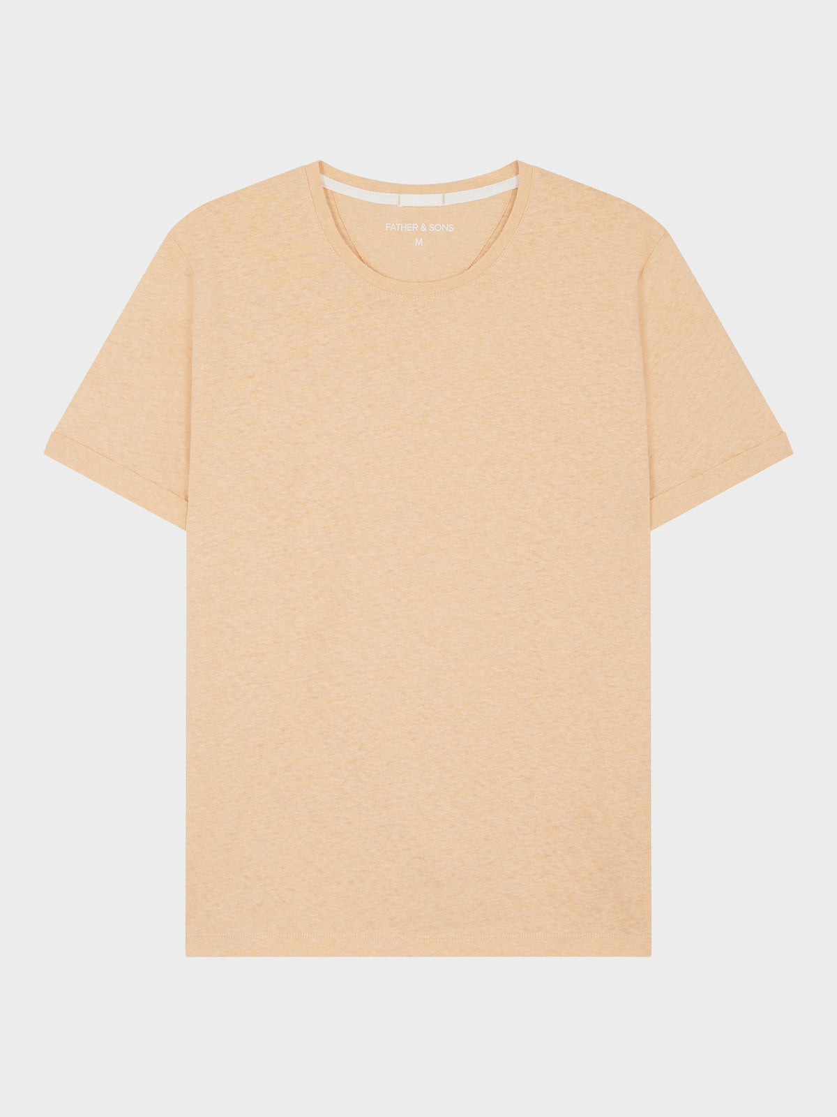 Tee Shirt Col Rond En Coton Et Lin P Che