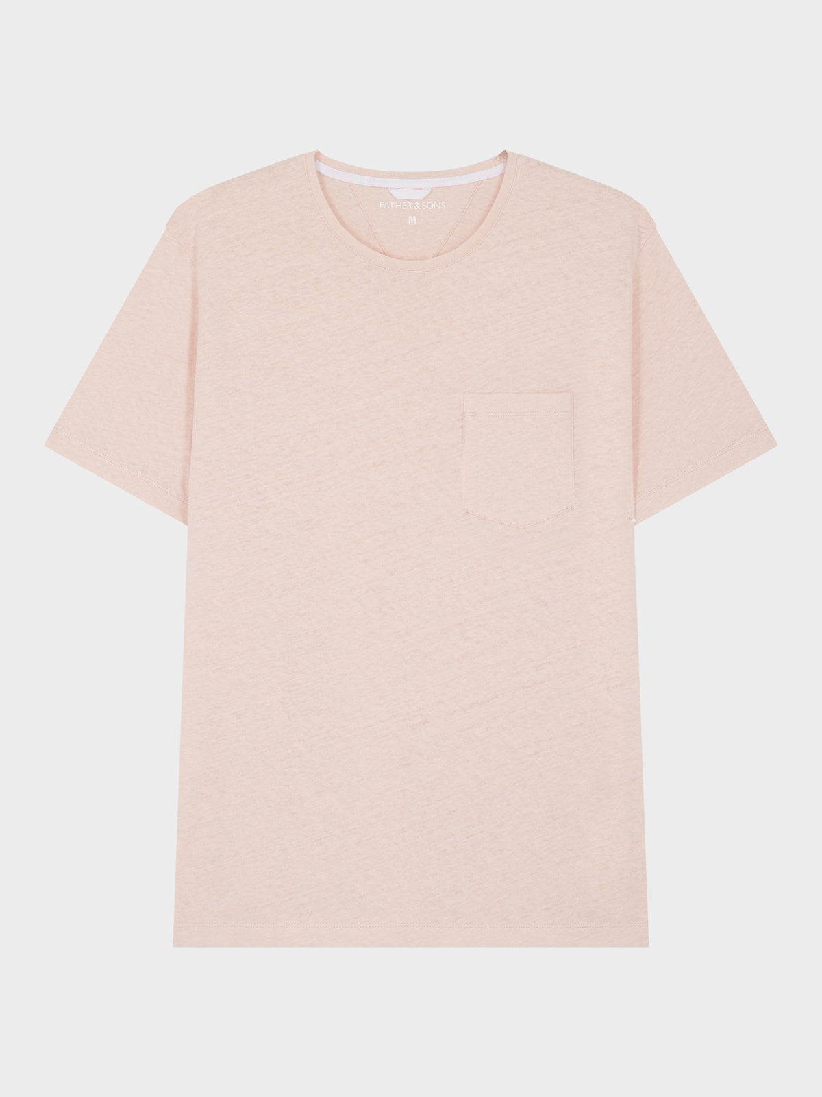 Tee Shirt Col Rond En Coton Et Lin
