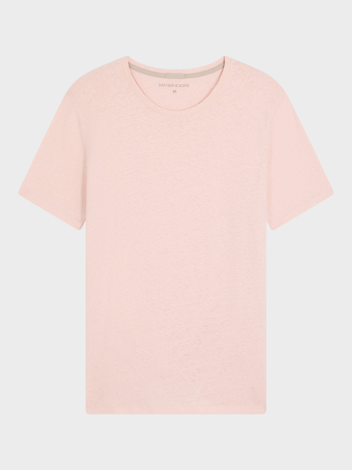 Tee Shirt Col Rond Slim En Lin Et Coton