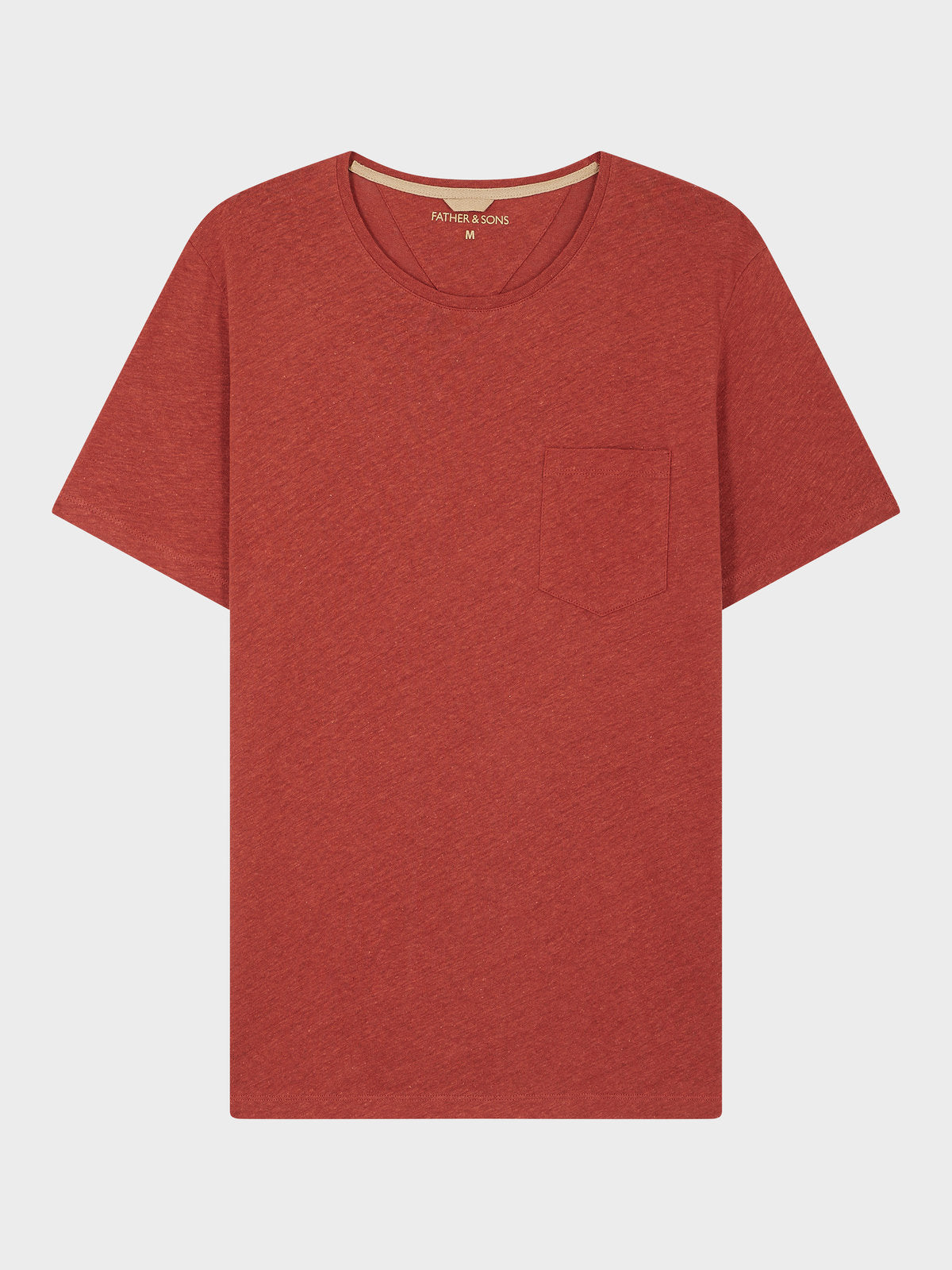 Tee Shirt Col Rond En Coton Et Lin