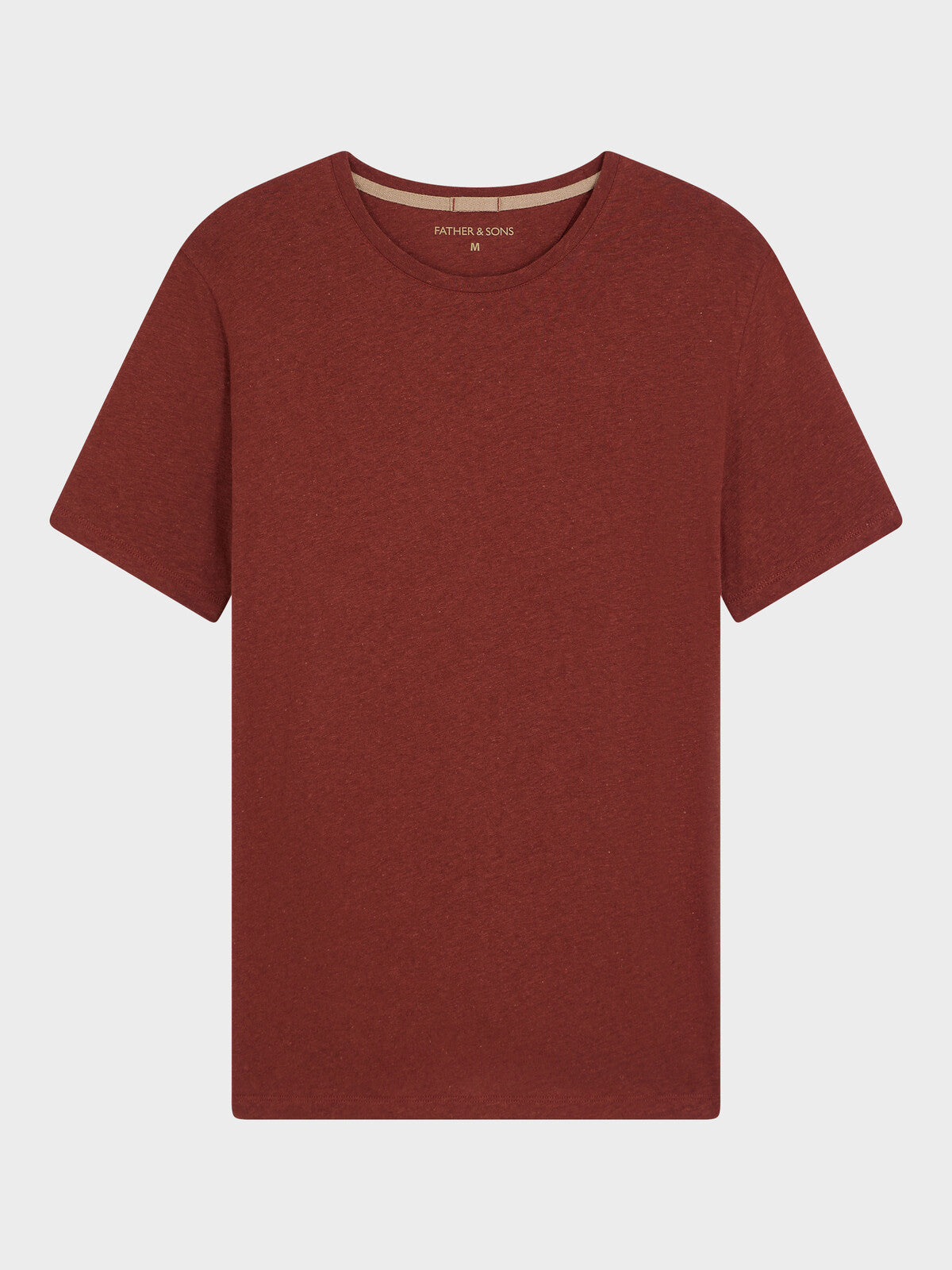Tee Shirt Col Rond Slim En Lin Et Coton