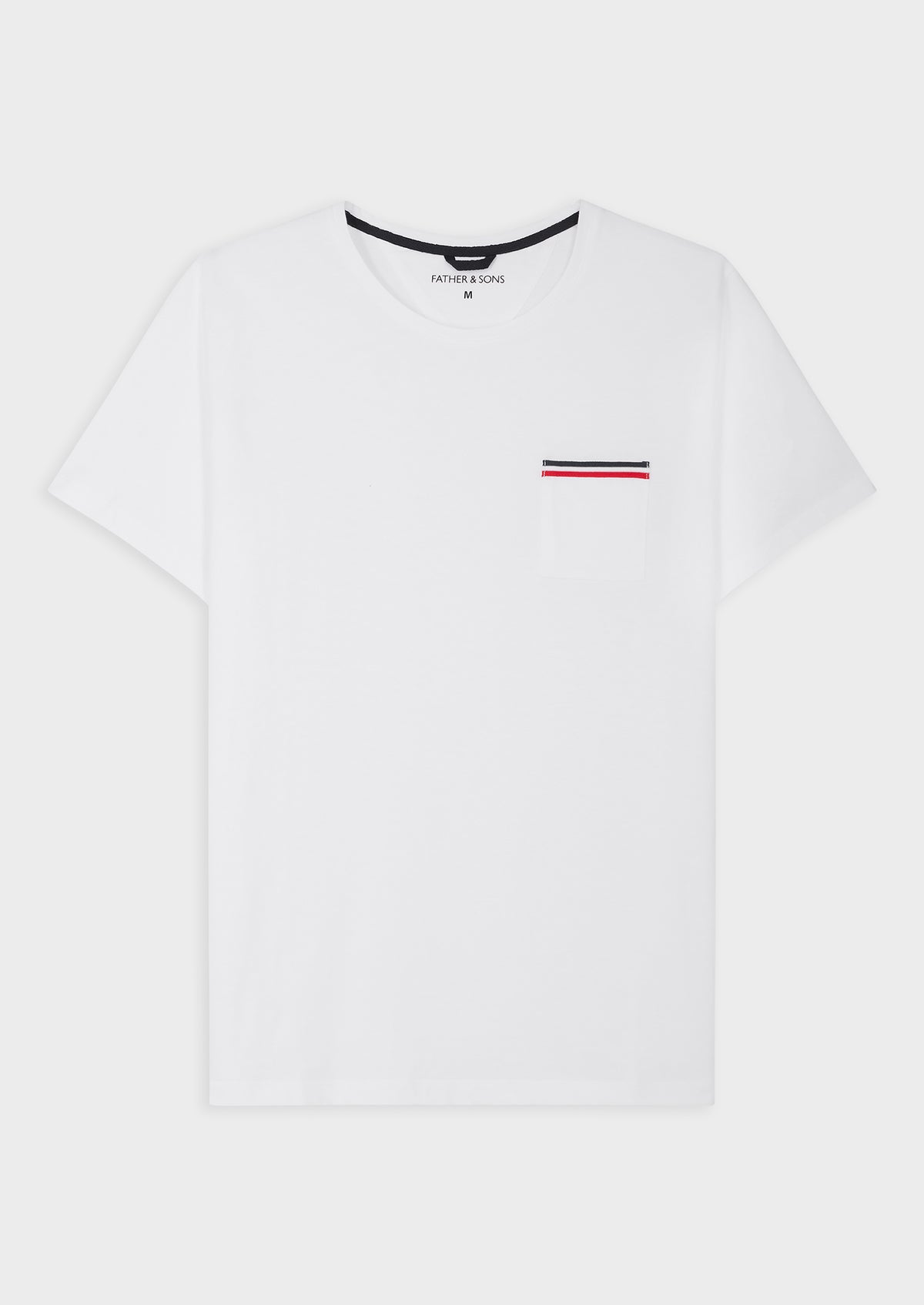 Tee Shirt Manches Courtes En Coton Col Rond Uni Blanc
