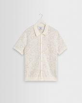 Tellaro - Ecru Flower Jacquard Shirt