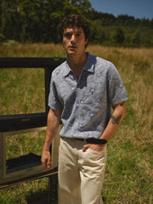 Tellaro Light Flower Jacquard Shirt