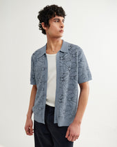 Tellaro Light Flower Jacquard Shirt