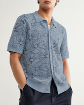 Tellaro Light Flower Jacquard Shirt