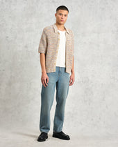 Tellaro Multicolour Twist Knitted Cotton Polo Shirt