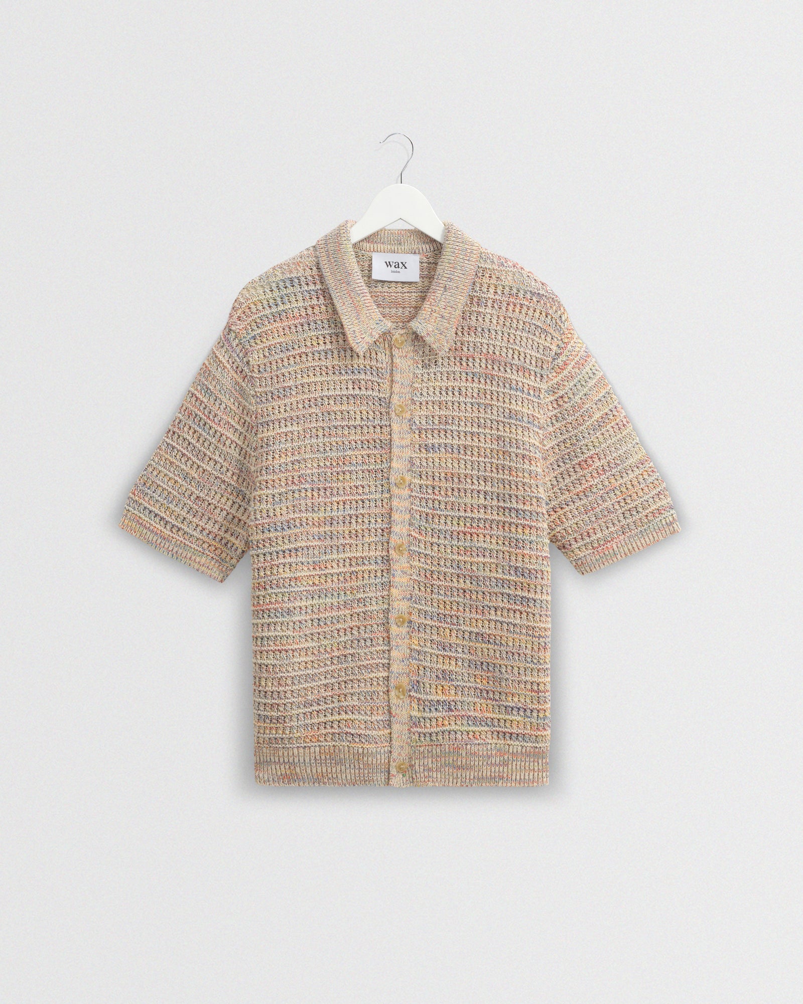 Tellaro Multicolour Twist Knitted Cotton Polo Shirt