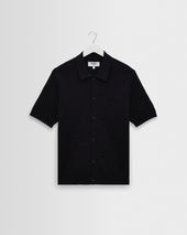 Tellaro - Navy Flower Jacquard Shirt