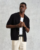 Tellaro Honeycomb Knitted Cotton Polo Shirt