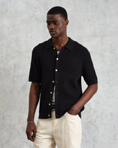 Tellaro Honeycomb Knitted Cotton Polo Shirt