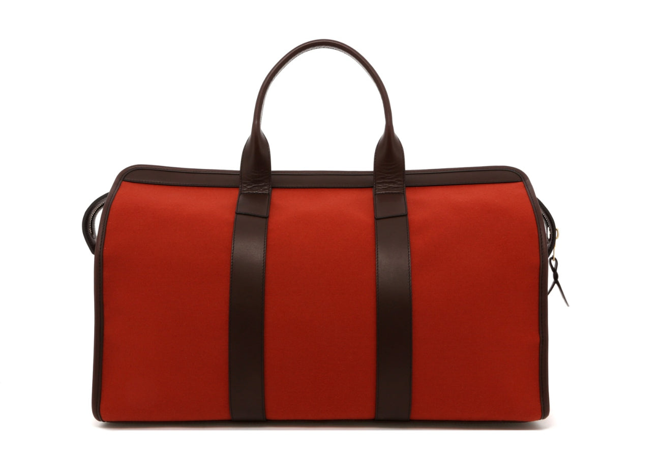 Signature Travel Duffle - Terracotta/Chocolate Belting Trim - Felt