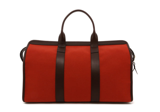 Signature Travel Duffle - Terracotta/Chocolate Belting Trim - Felt