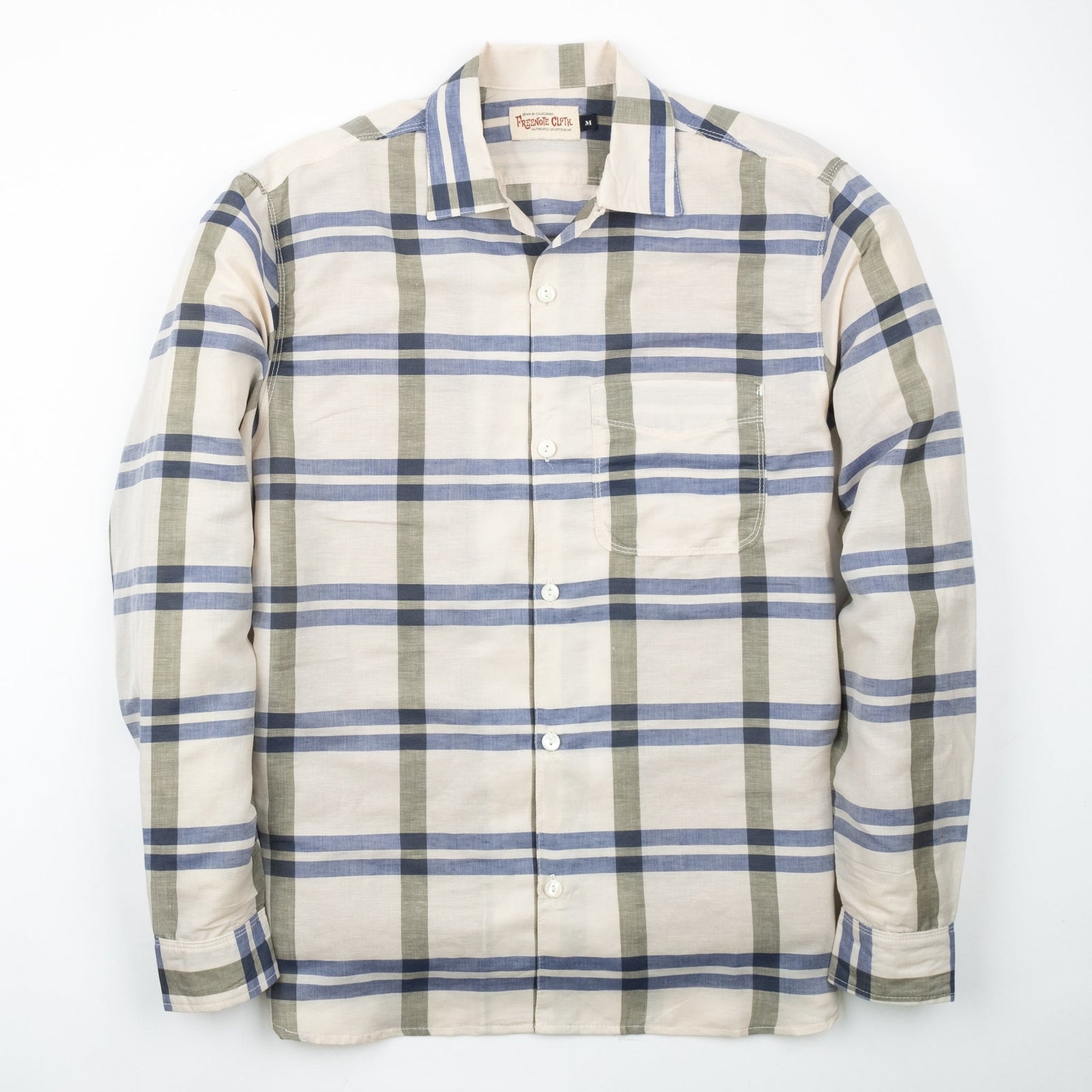 Hawaiian Ls Chalk Plaid