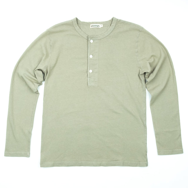 13 Ounce Henley L/S Sage