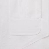 Tailored Fit Bank Collar Linen Button Cuff Shirt In