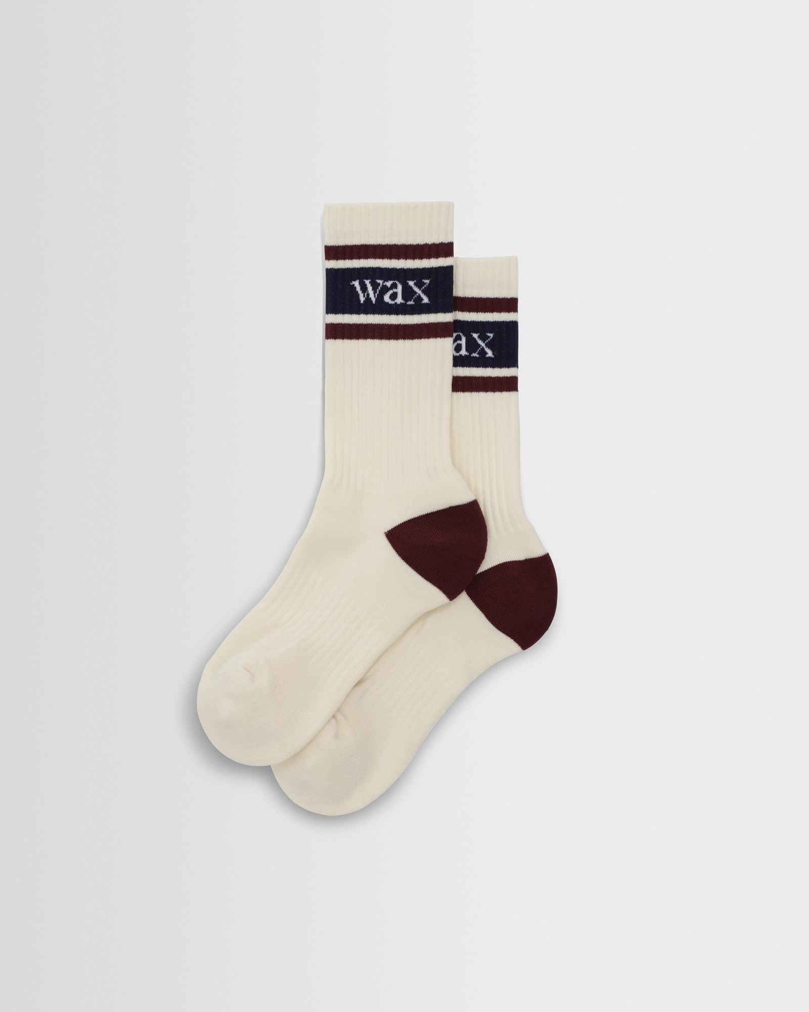 Thorpe And Burgundy Branded Stripe Socks